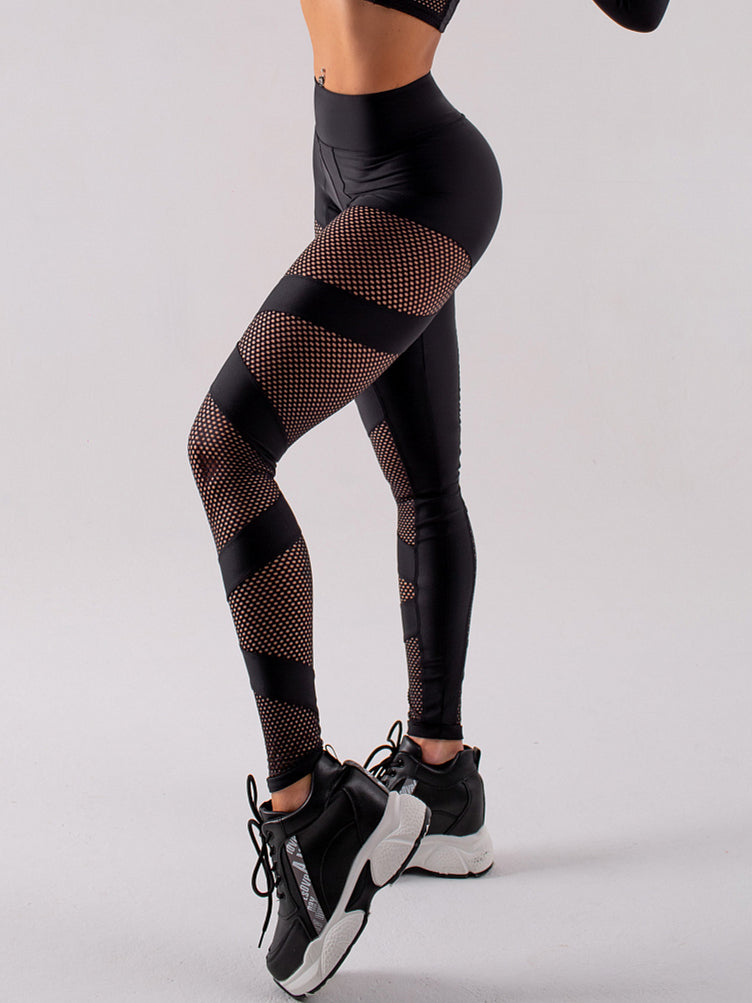 ZASUWA Female Unique Wildest Net Style Hip-lift Sportswears