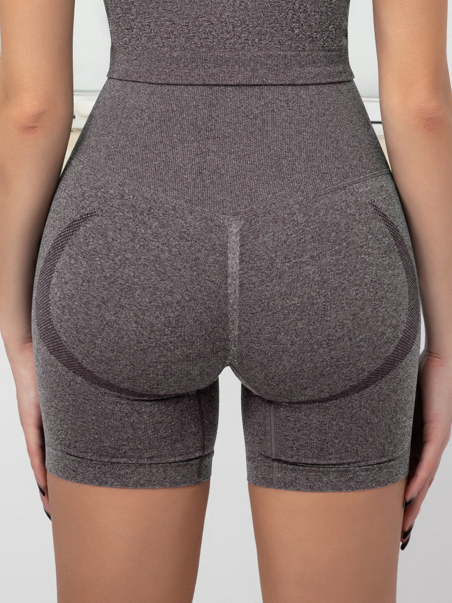 ZASUWA Female Scrunch Bum High-rise Butt-lift Spandex Gym Booty Shorts