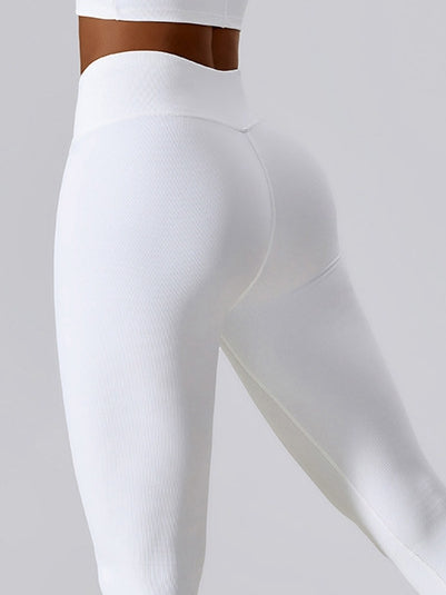 ZASUWA Female Ribbed V-shape Waist Leggings