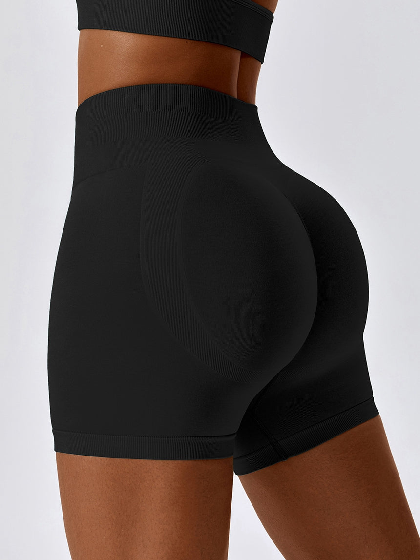 ZASUWA Female Scrunch Bum Seamless Spandex Gym Booty Shorts