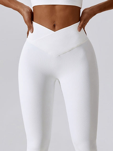 ZASUWA Female Ribbed V-shape Waist Leggings