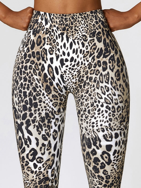 ZASUWA Female Zebra Print Scrunch Bum Leggings