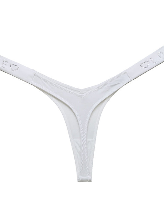 ZASUWA Female Sparkling Diamond Ice-silk Sports Panties