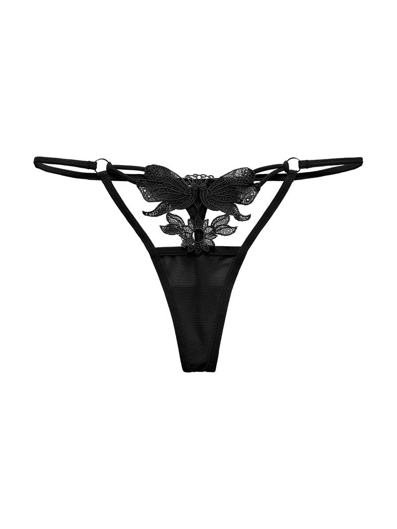 ZASUWA Female Hollow Flower Shape Mesh Panties