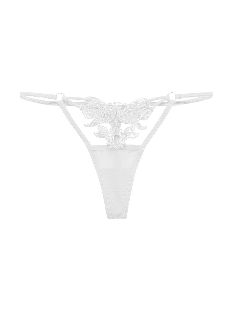 ZASUWA Female Hollow Flower Shape Mesh Panties