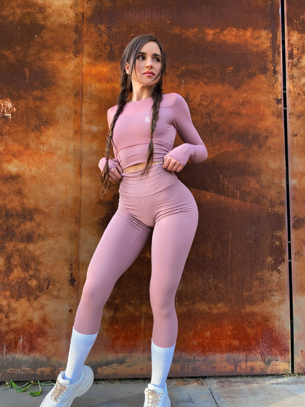 ZASUWA Female High-waisted Hair-grinding Nude Yoga Leggings X Carmenâ­