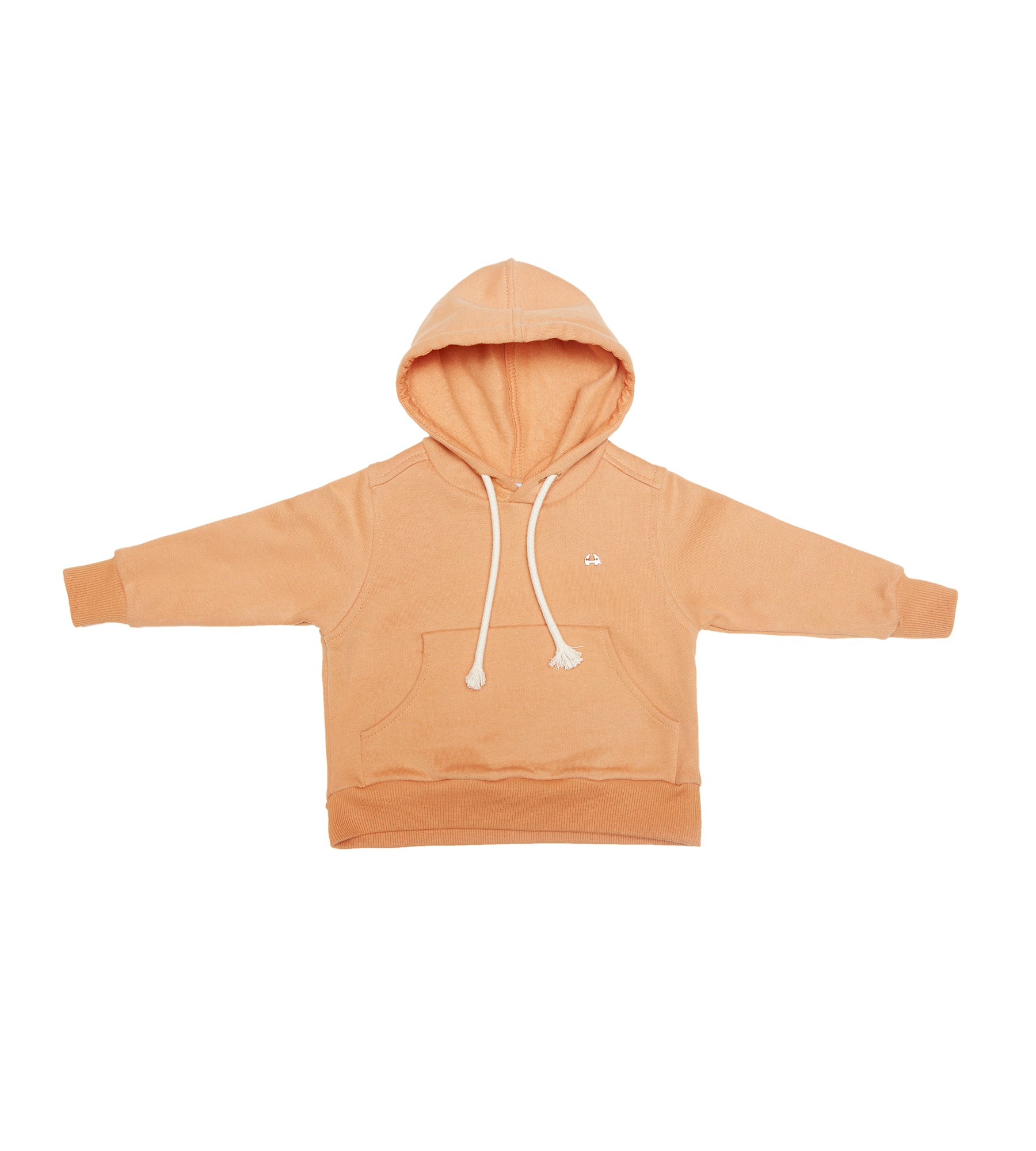 Peach color hoodie | Clothes only from the natural fabrics – eshvi-kids