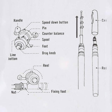Image result for pen fishing rod instructions