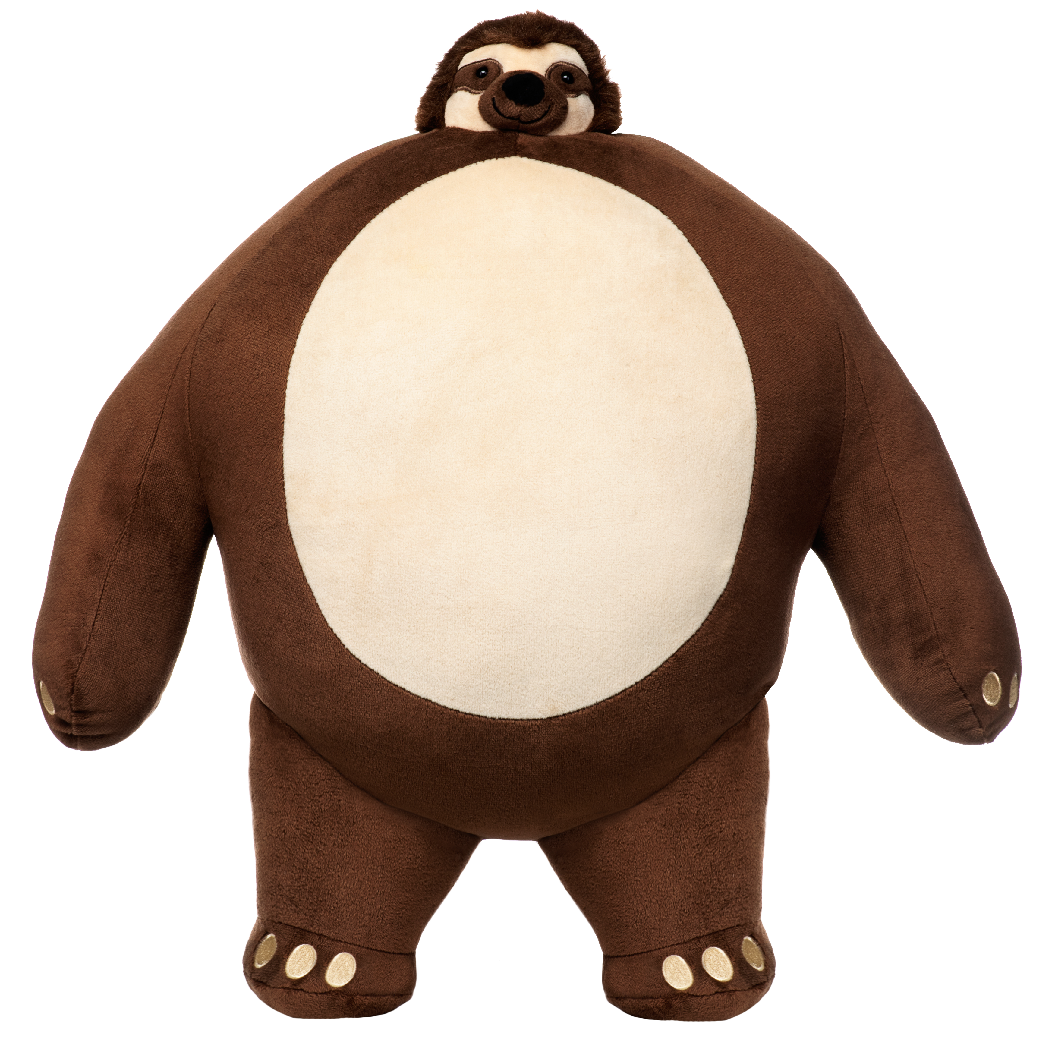 stuffed bear with tiny head