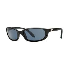 New Authentic Costa Del Mar Brine 11 Sunglasses Matte Black w/Gray Mirror Lens 580P