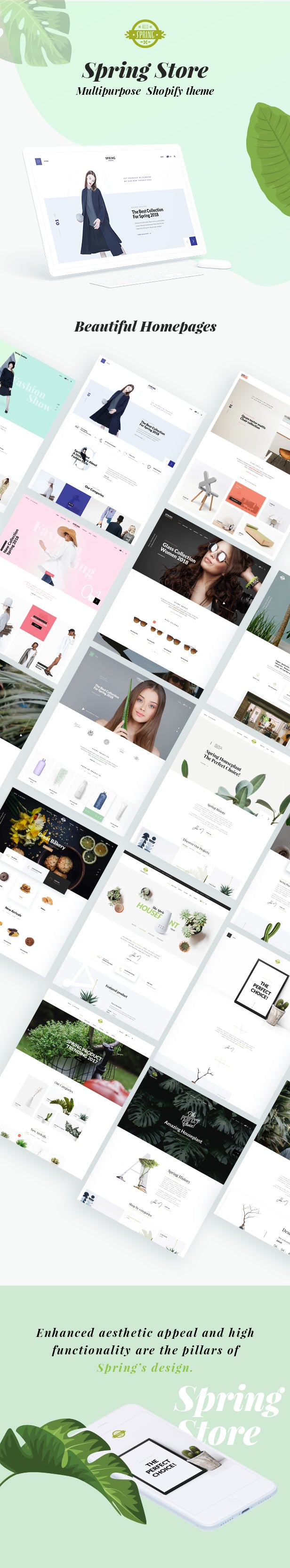 Shopify theme spring features