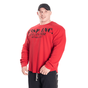 Gasp Thermal Gym Sweater Chili Red