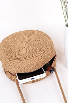 Mini Straw Circle Bag