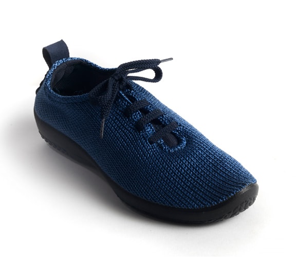 Arcopedico Lace Up Knit Shoe Denim Rippe's