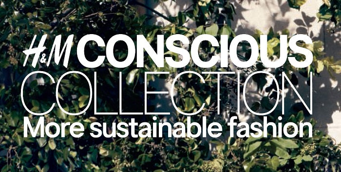 An advert for the H&M Conscious collection