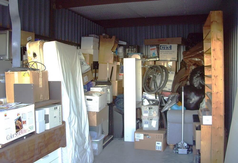 Garage full of clutter