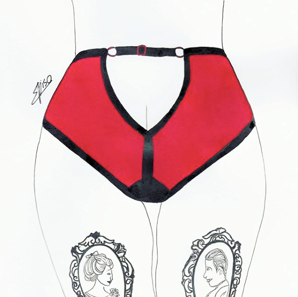 ColieCo Lingerie fan art by @misspiso_lingerie
