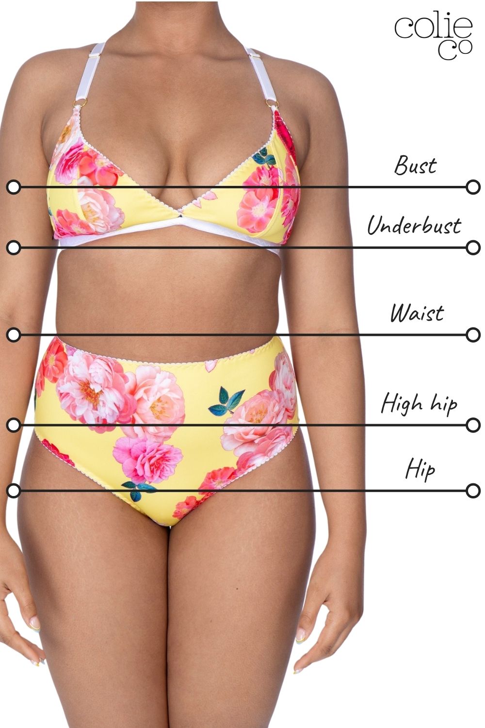 ColieCo Lingerie measuring guide