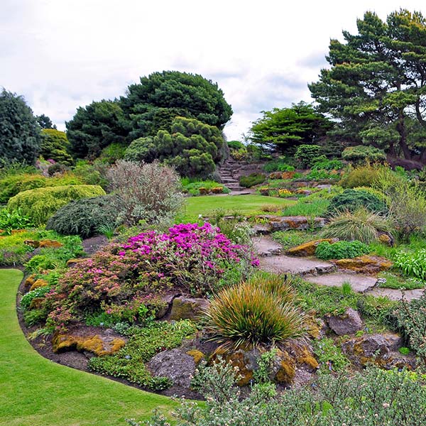 Scottish garden scene