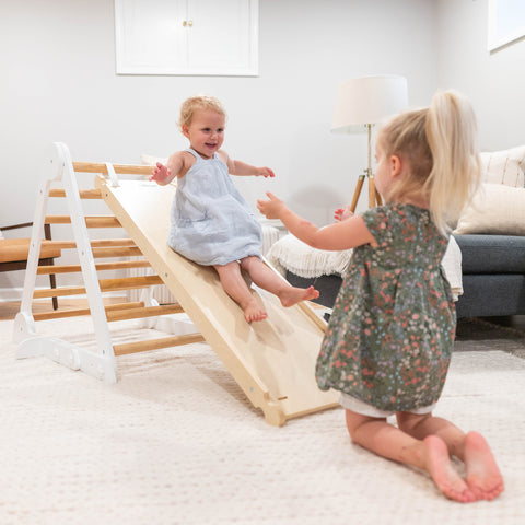 Eco-Friendly Toys for Toddlers: Little Partners 2-in-1 Climbing Ramp-Slide