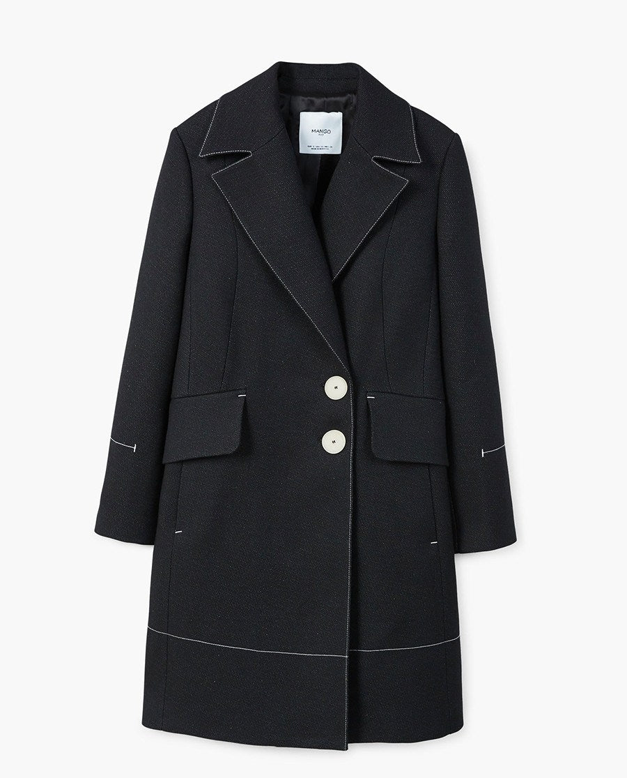 Contrast seam coat - Helas - Clean, Minimal Shopify Theme