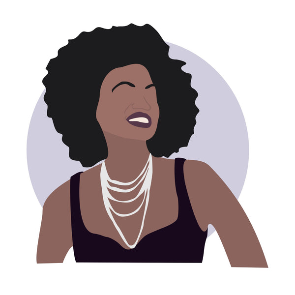 Violan Davis icon image. Pop culture. Minimal art. T-shirt, tote bag, poster and more. Gifts for fans of Viola Davis.