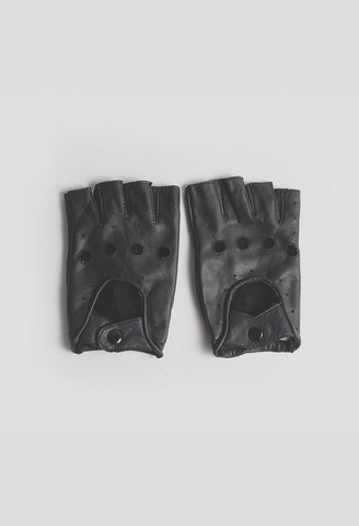 leather cut off gloves