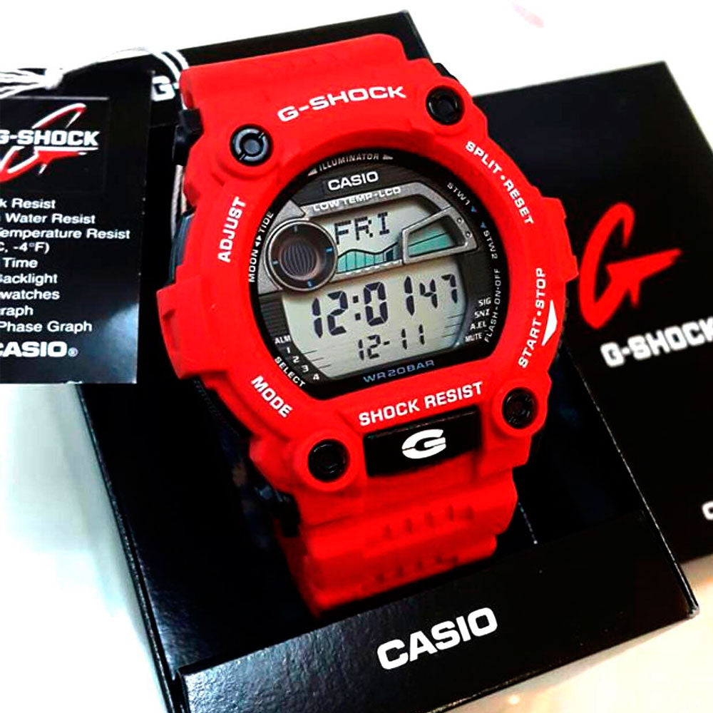 Reloj Casio G-Shock Vintage G-7900A-4DR Rojo "G-7900 - Dando la - Dando Hora