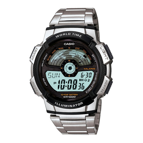 Reloj World Time Royale Casio Vintage AE-1100WD-1AVDF - Dando la Hora