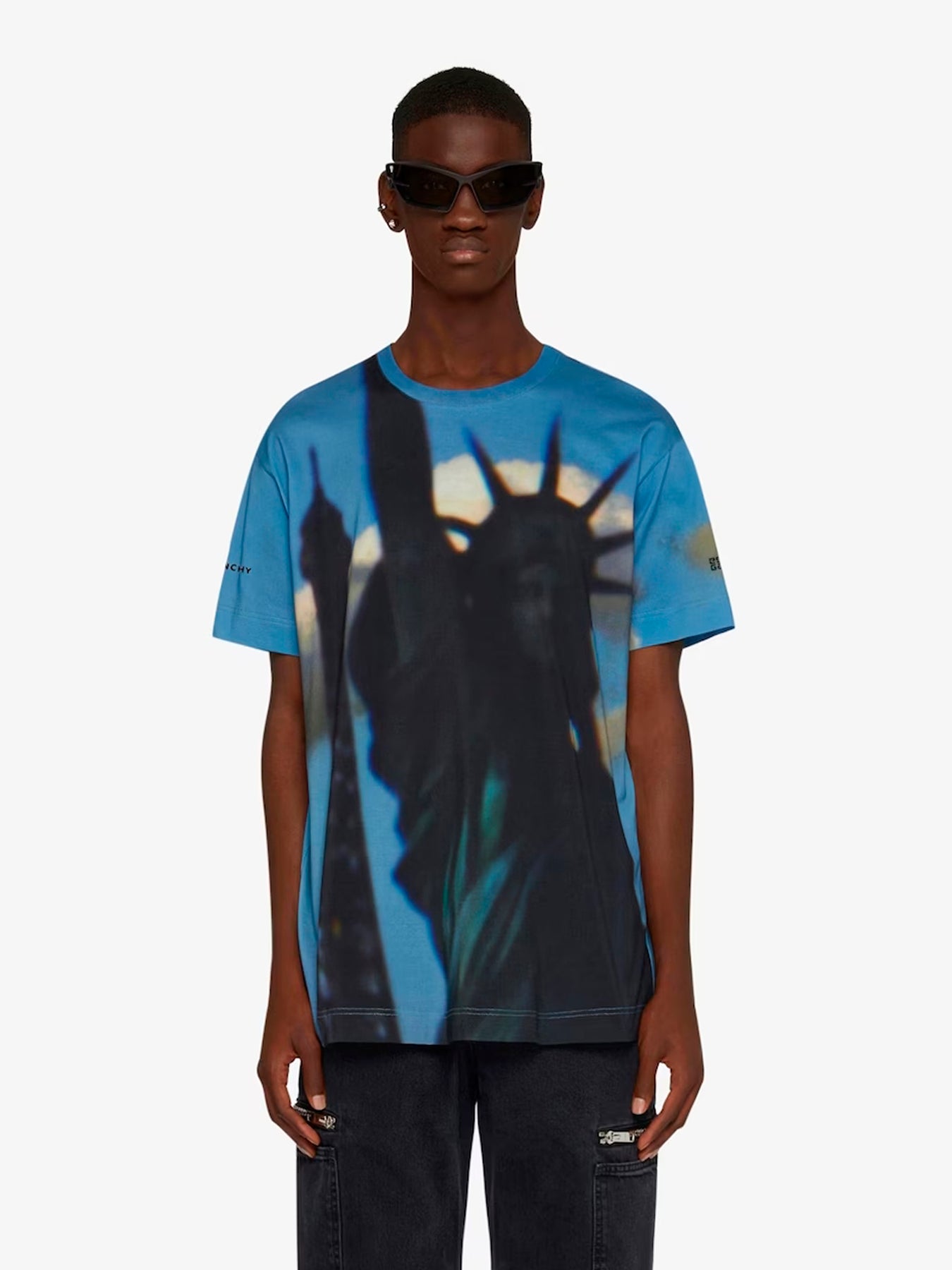 Givenchy Statue Of Liberty Oversized T-Shirt In Cotton Multicolored ...