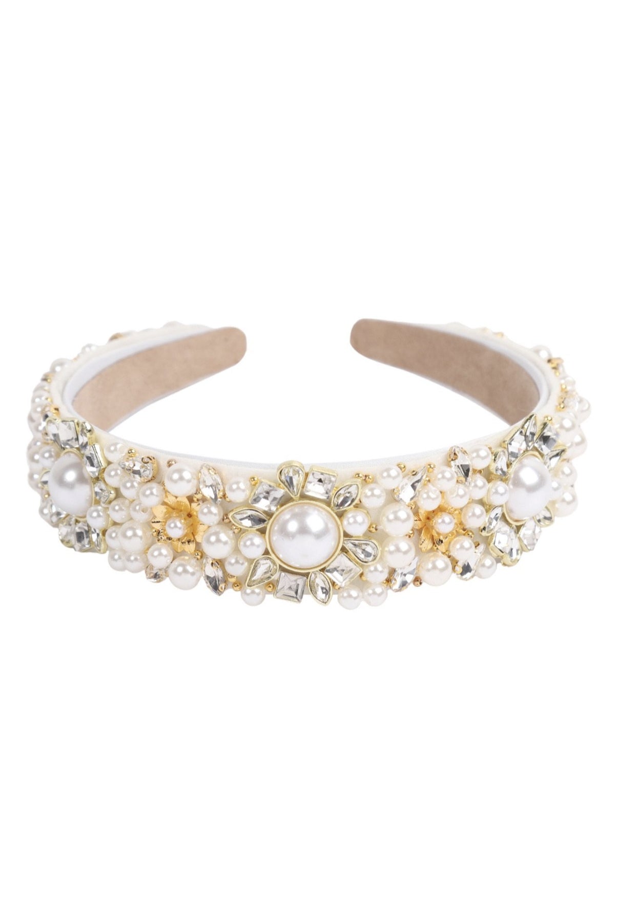 PEARL AND GLASS HEADBAND