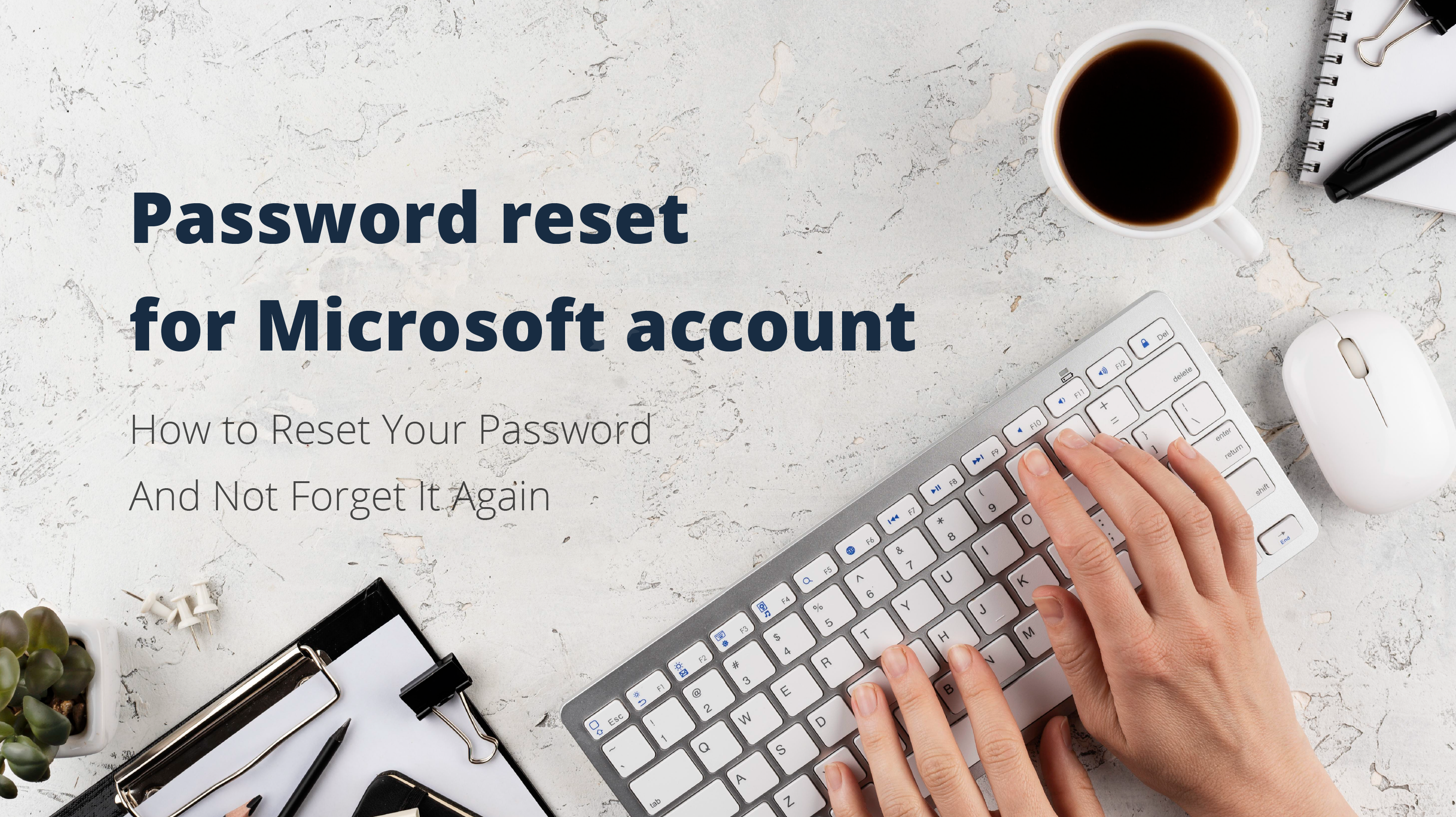 Password reset for Microsoft account