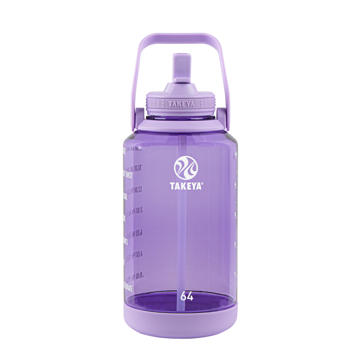 Takeya Tritan Motivational Water Bottle with Straw Lid