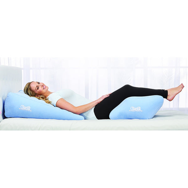 Vive Health Knee Elevation Pillow with Leg Countor and Washable Cover