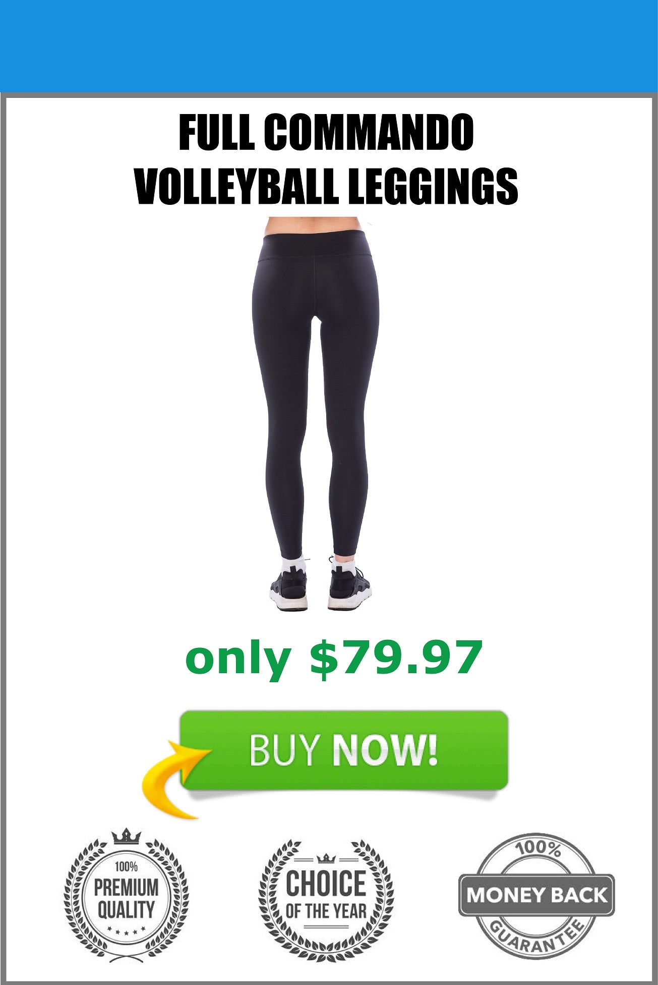 Pro Volleyball Leggings Full-Length – Full Commando