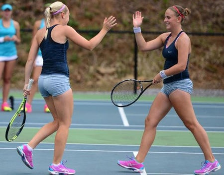 Amazing Tennis Strategy With Spandex Shorts!