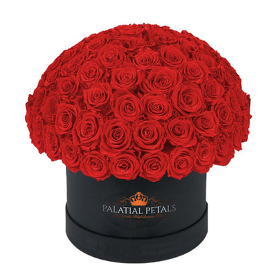 Louboutin Red & Black Roses That Last A Year - Custom Rose Box – Palatial  Petals