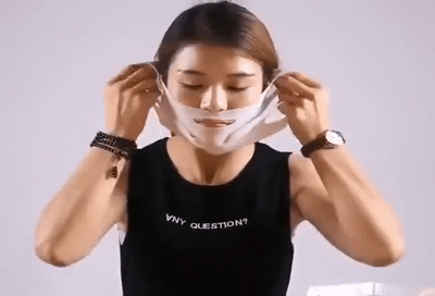 Image result for Face Chin Neck Lift Up mask gif