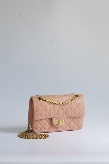 Chanel 2.55 Mini Reissue Salmon distressed calfskin & Aged