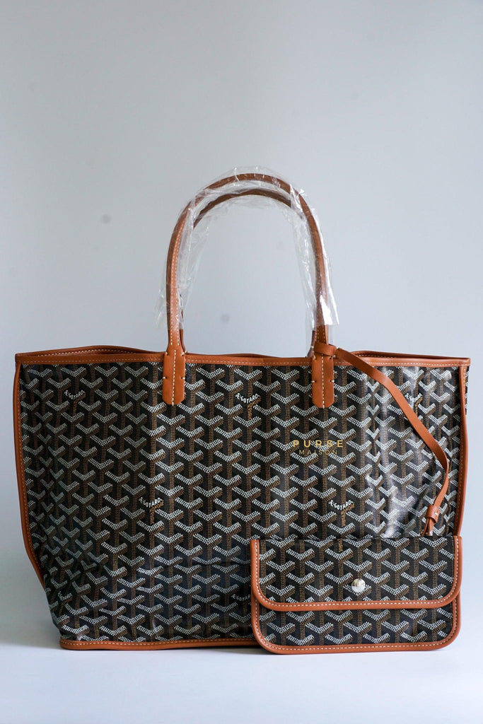 Mbsluxury - New! NBU Goyard Mini Anjou Black / Tan (bs