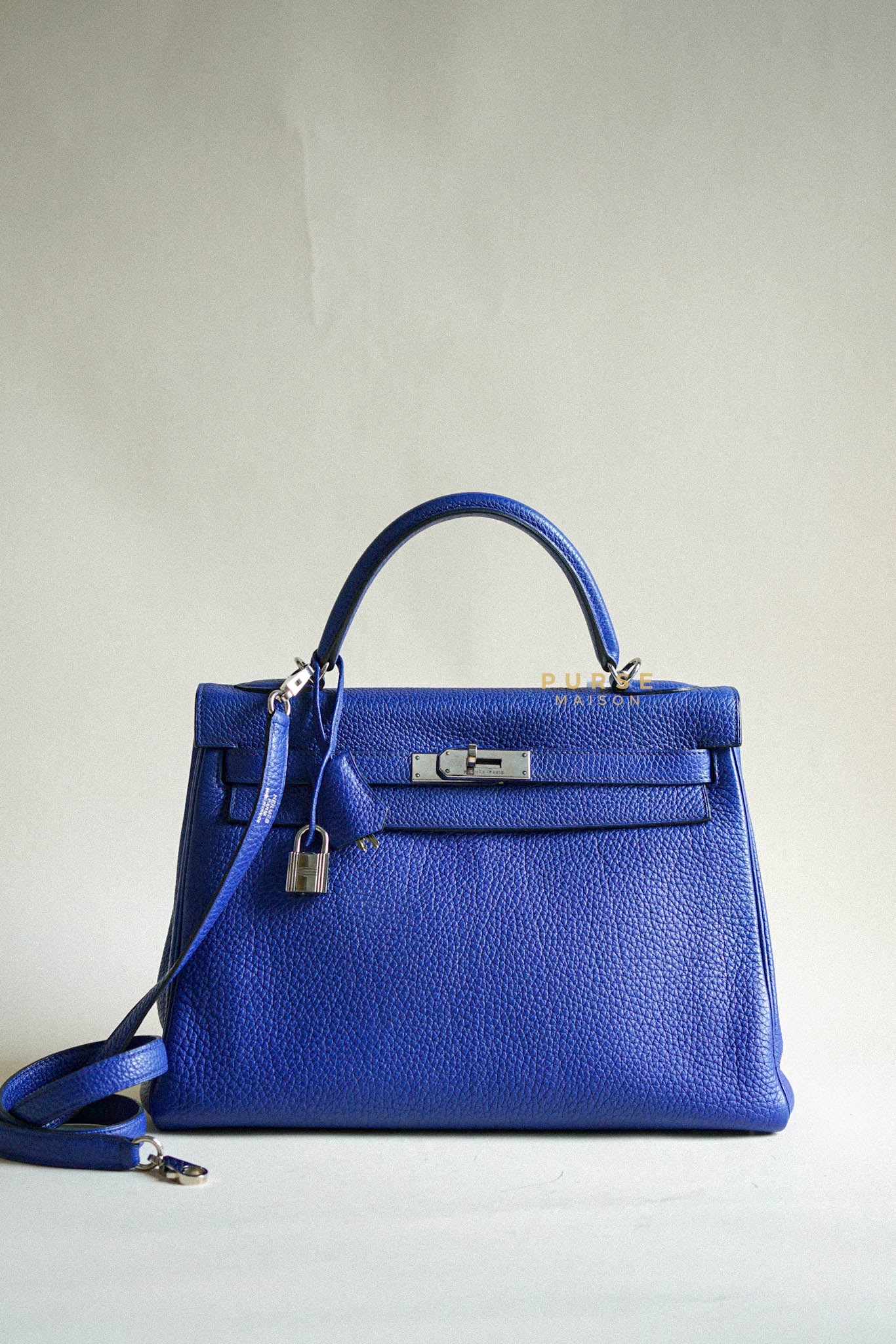 Hermes Lindy 26 Gris Perle Clemence leather & Palladium