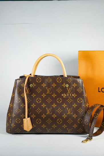 Louis Vuitton Blanche MM Monogram Empreinte Noir, Luxury, Bags