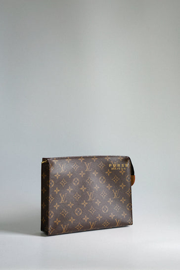 Louis Vuitton Monogram Canvas Toiletry Pouch. Microchip. Made in