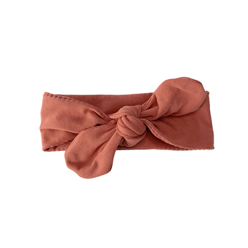 Knot Bow Headband in Mauve