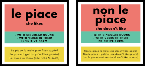 How do we say Le Piace and Non Le Piace?