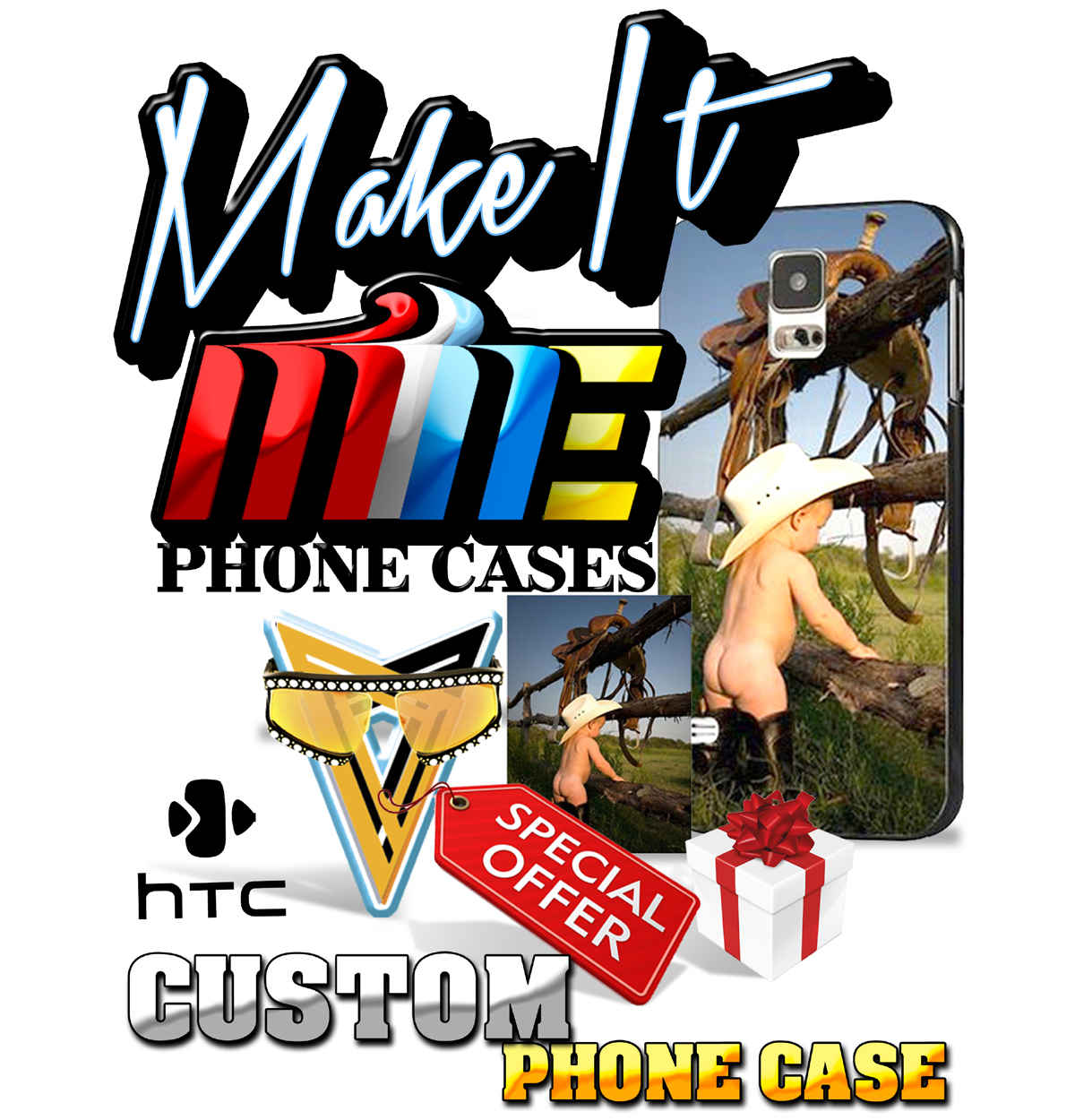 DSE's "MAKE IT MINE" Custom Transparent Soft Silicone Case For HTC Phones