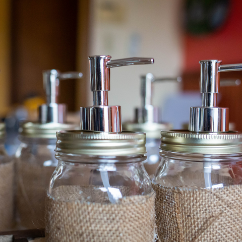 reusable jars with pump tops