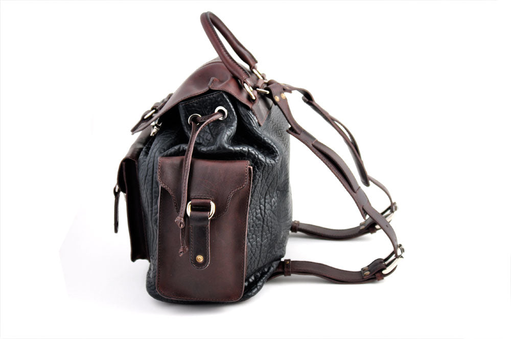 Leather Backpack Buffalo- Handmade in Italy by Borlino