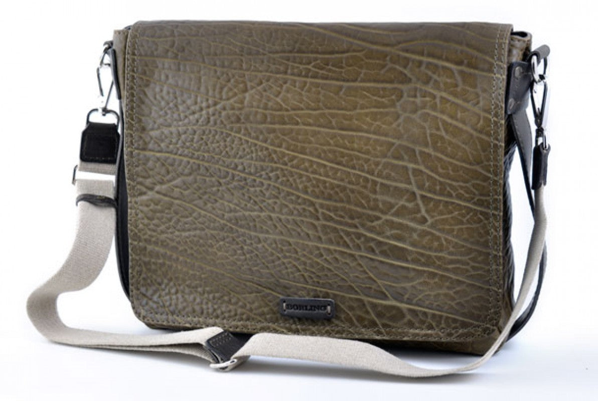 Messenger Bag - Buffalo Leather Messenger Bag - Moss