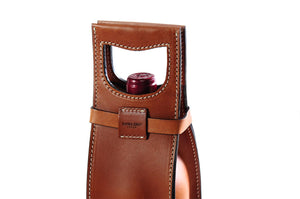 vacavaliente leather wine bag